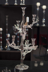 Tree of Life Candelabra – 7 Candles with Colored Birds