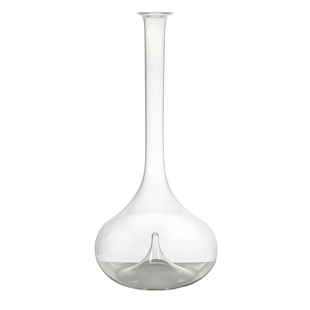 Optional title display Luna wine decanter on white background