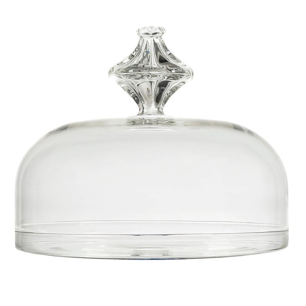 Optional title display Lucia cake dome on white background