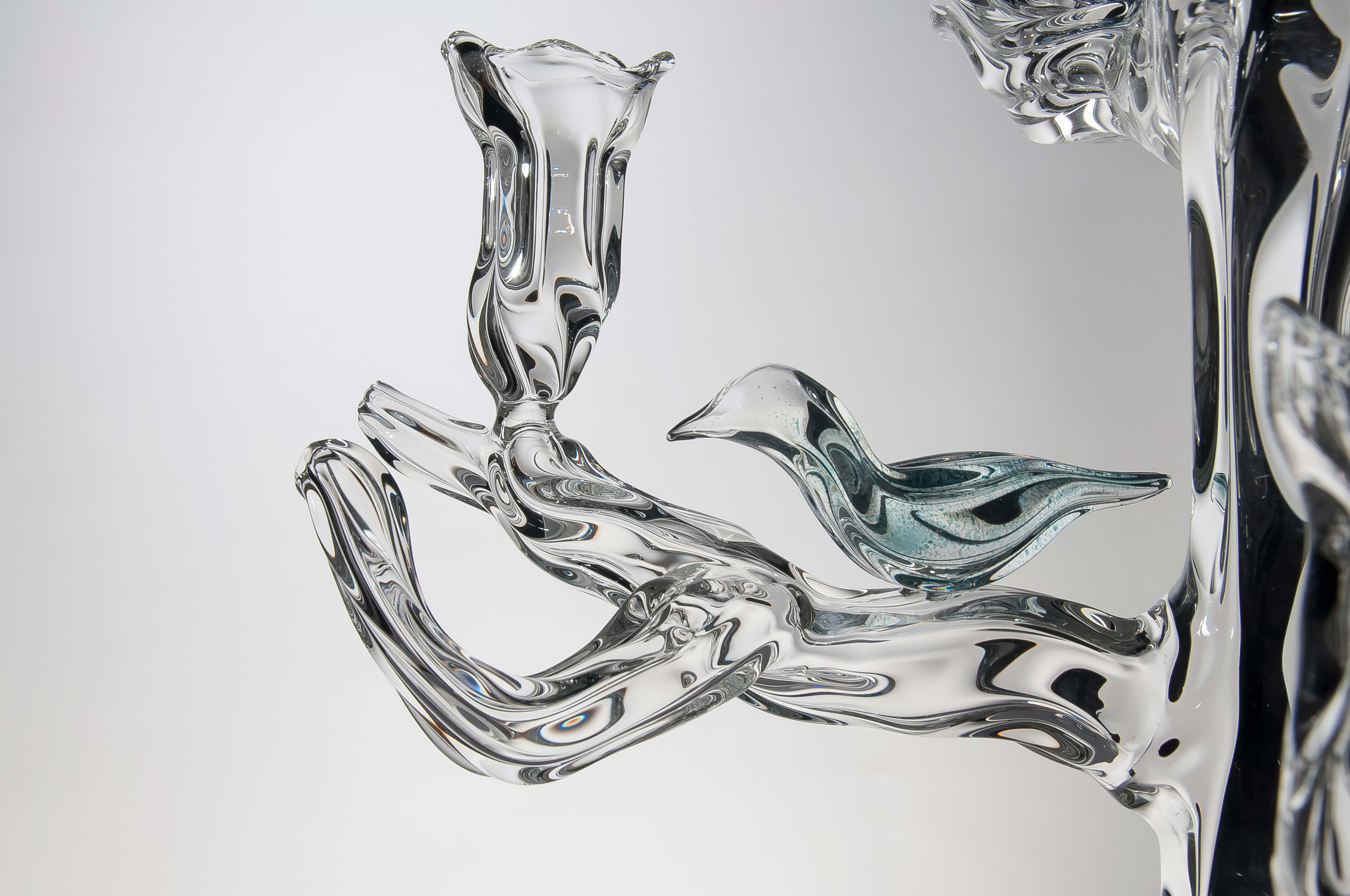 Tree of Life Candelabra – 7 Candles with Colored Birds