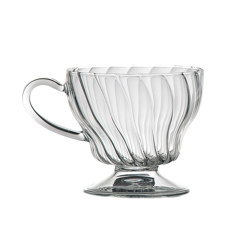 ARABESQUE WIDE Teacup Clear (set of 2)