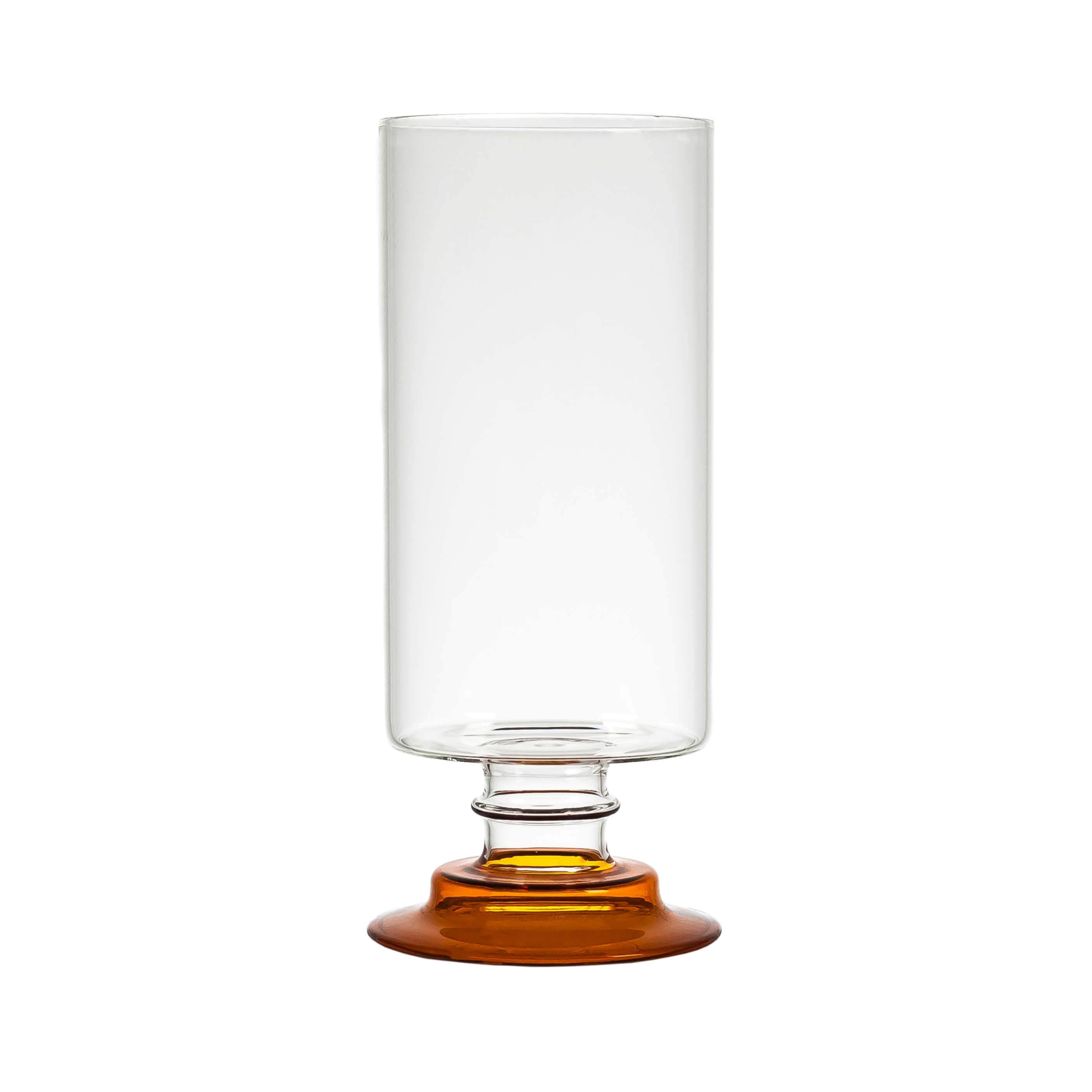 Limburg candleholder amber small on white background