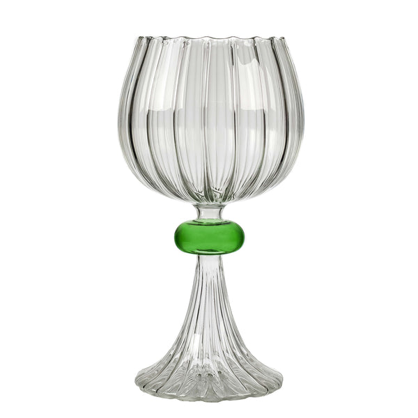 Verona candleholder green small on white background