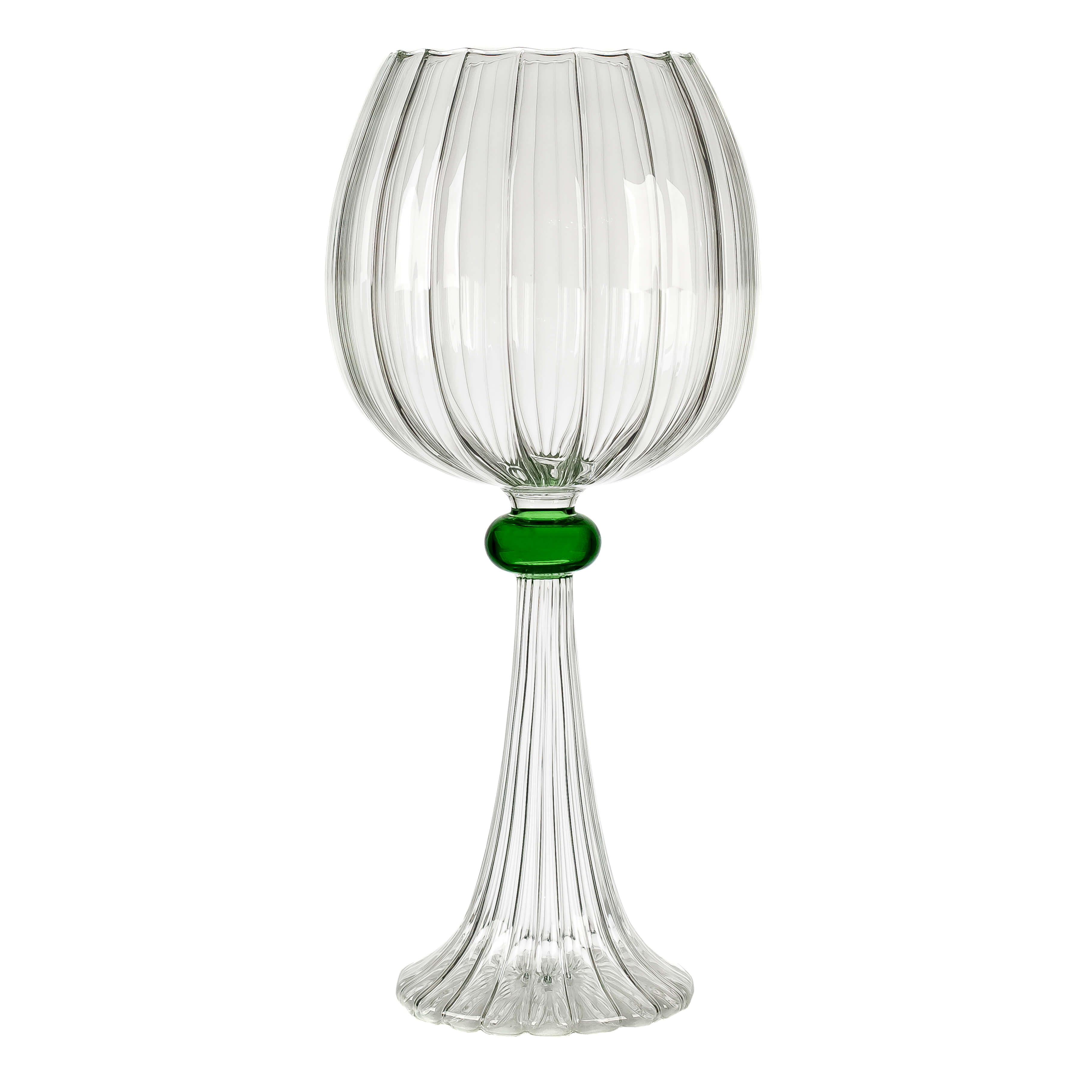 Verona candleholder green large on white background